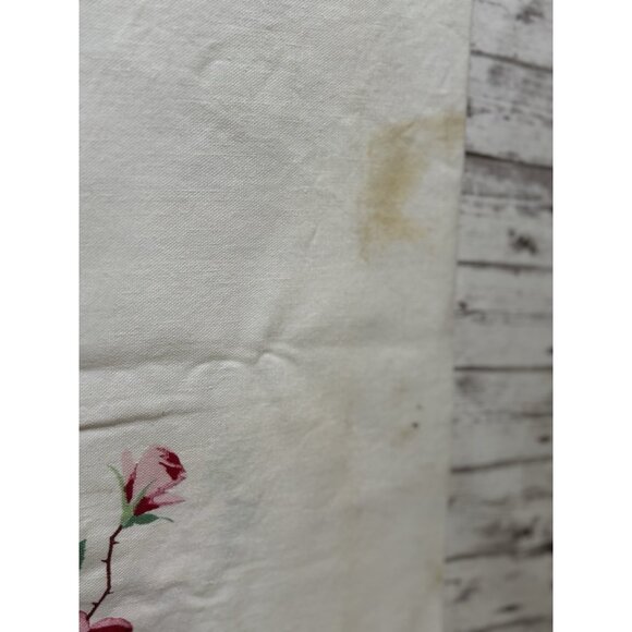 Vintage Duchess Rose Wilendur Vintage Tablecloth 54x66 Long Rectangle Cottage - Picture 4 of 14